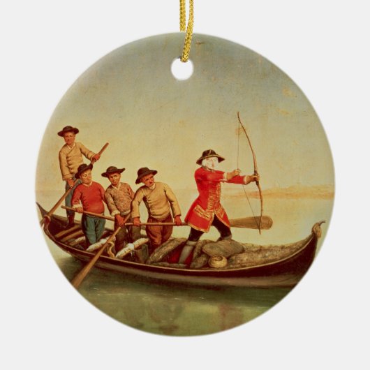 De Duck Hunt Keramisch Ornament (Voorkant)