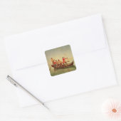 De Duck Hunt Vierkante Sticker (Envelop)