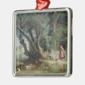 De Duck Pond Metalen Ornament (Links)