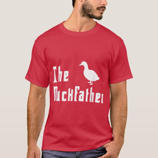 De Duckfather Grappige Eend Vader Papa Humor Vader T-shirt (Voorkant)