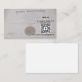 De Dudeist Metaphysicus Visitekaartje (Voorkant / Achterkant)