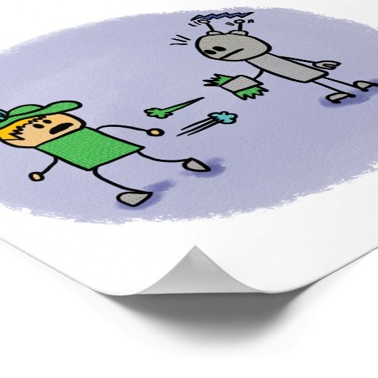 De Duel Comic Book Style Print (Hoek)