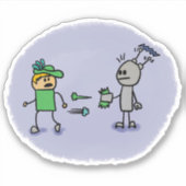 De Duel Comic Book Style Sticker (Voorkant)