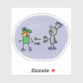 De Duel Comic Book Style Sticker (Vel)