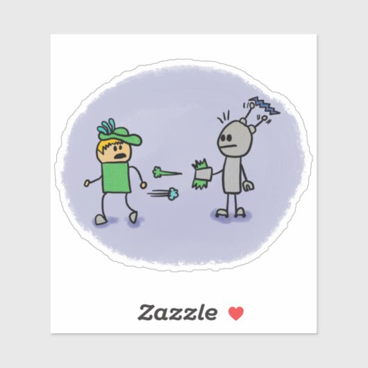 De Duel Comic Book Style Sticker (Vel)