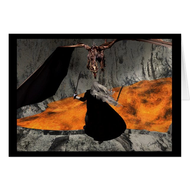 De duel-kaart (Voorkant Horizontaal)