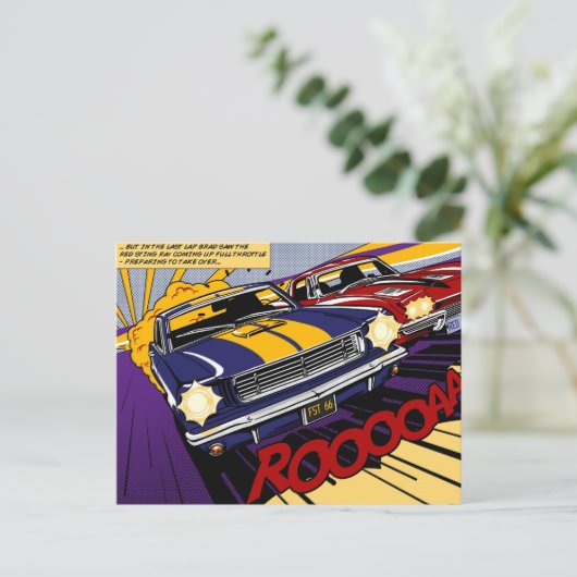 De Duel: Mustang vs. Corvette Briefkaart (Staand voorkant)