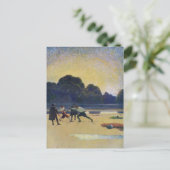 De Duel op de strand Briefkaart (Staand voorkant)