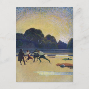 De Duel op de strand Briefkaart