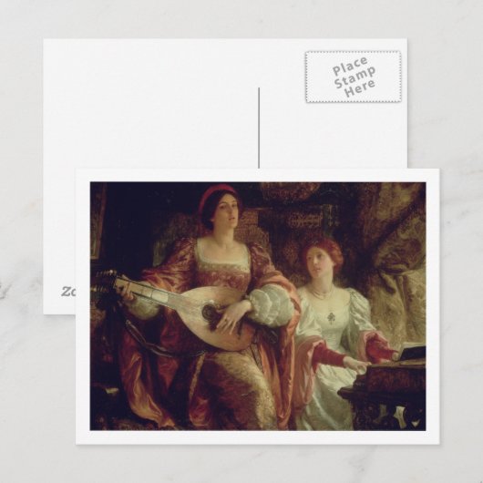 De Duet (olie op doek) Briefkaart (Voorkant / Achterkant)