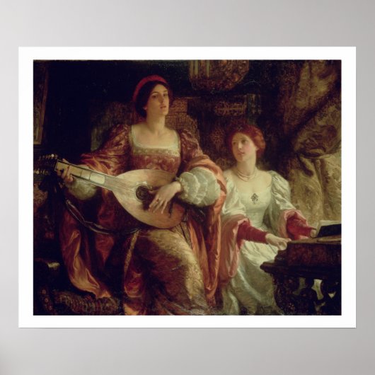 De Duet (olie op doek) Poster (Voorkant)