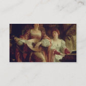 De Duet (olie op doek) Visitekaartje (Achterkant)