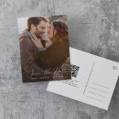 De Duidelijke Donkere Code van de Bekleding QR van Uitnodiging Briefkaart