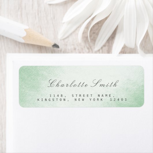 De duidelijke Groene Etiketten van het Adres van d (Insitu)