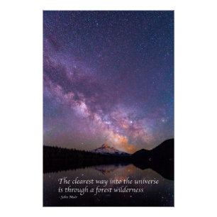 'De duidelijkste weg naar het universum' J Muir ci Perfect Poster