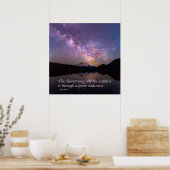 'De duidelijkste weg naar het universum' J Muir ci Poster (Keuken)
