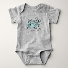 De duif Freakout Baby Grey Romper