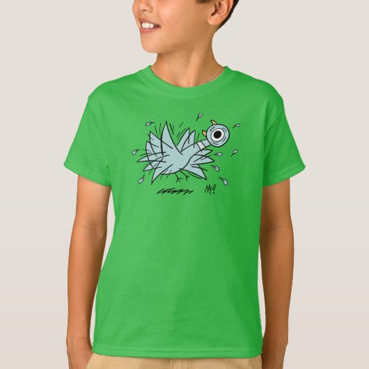 De duif Freakout Kinder Green T-shirt (Voorkant)