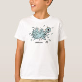 De duif Freakout Kinder White T-shirt (Voorkant)