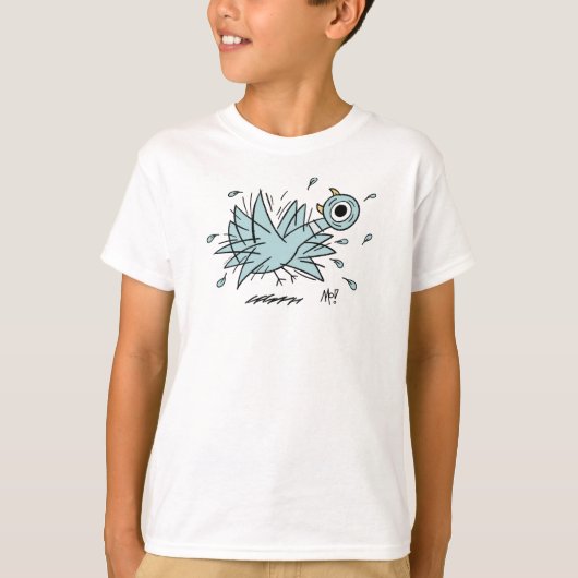 De duif Freakout Kinder White T-shirt (Voorkant)