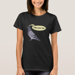 De duif houdt van je auto t-shirt