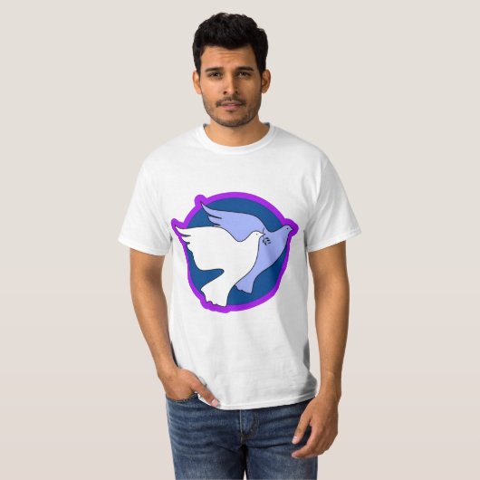 De duif is een symbool van vrede t-shirt (Voorkant volledig)