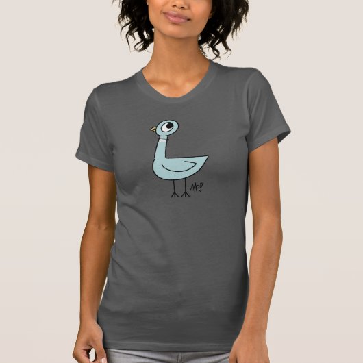 De duif Klassieke vrouwen passen grijs aan T-shirt (Voorkant)