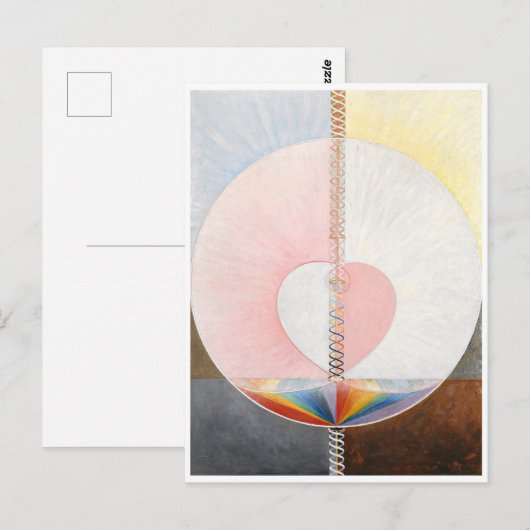 De Duif, nr. 1, Hilma af Klint Briefkaart (Voorkant / Achterkant)