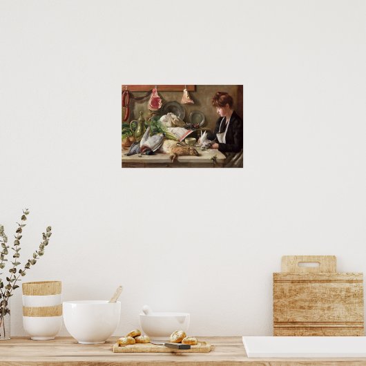 De duif plukken poster (Keuken)