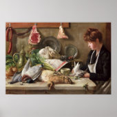 De duif plukken poster (Voorkant)