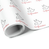 De Duif van de Bevestiging van gelukwensen met Cadeaupapier (Rol Hoek)