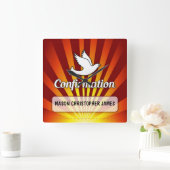 De Duif van de Bevestiging van gelukwensen, Vierkante Klok (Huis)