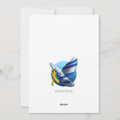 De duif van de hoop op een nieuw jaar feestdagenkaart (Achterkant)