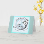 De Duif van de sereniteit Kaart (Gele Bloem)