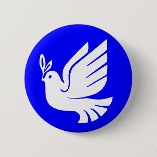 De Duif van de vrede Ronde Button 5,7 Cm