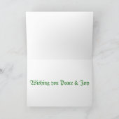 De Duif van de Vrede van Kerstmis Feestdagen Kaart (Binnen)