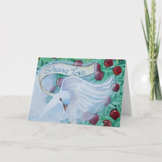 De Duif van Hashanah Shana Tova van Rosh met Feestdagen Kaart (Voorkant)