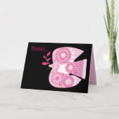 De DUIF van het MOZAÏEK van de Knuppel Mitzvah van Bedankkaart (Voorkant)