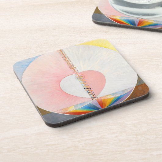 De duif van Hilma af Klint Bier Onderzetter (Linkerzijde)