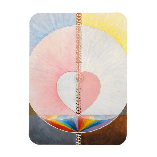 De duif van Hilma af Klint Magneet (Verticaal)