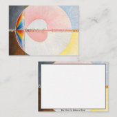 De duif van Hilma af Klint Notitiekaartje (Voorkant / Achterkant)