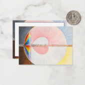 De duif van Hilma af Klint Notitiekaartje (Voorkant / Achterkant in situ)
