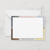 De duif van Hilma af Klint Notitiekaartje (Achterkant)