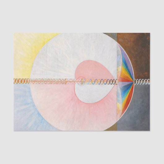 De duif van Hilma af Klint Tissuepapier (Voorkant)