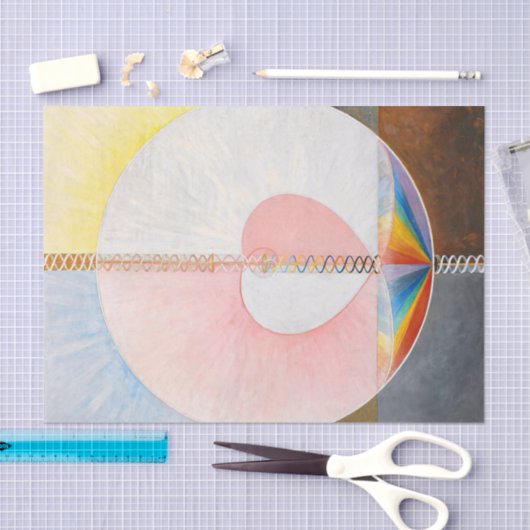 De duif van Hilma af Klint Tissuepapier (Craft)