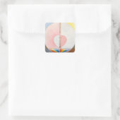 De duif van Hilma af Klint Vierkante Sticker (Tas)