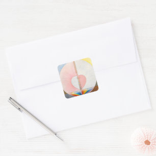 De duif van Hilma af Klint Vierkante Sticker