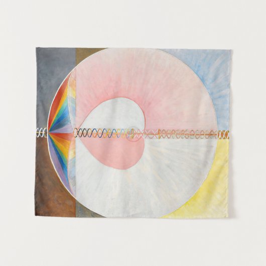 De duif van Hilma af Klint Wandkleed (Voorkant (horizontaal))