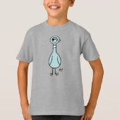 De duif zijoog Kinder staal T-shirt (Voorkant)