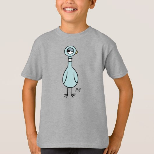 De duif zijoog Kinder staal T-shirt (Voorkant)